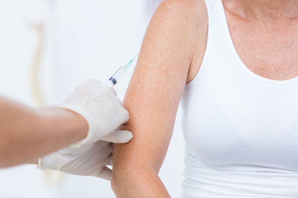 B12 injections being administered